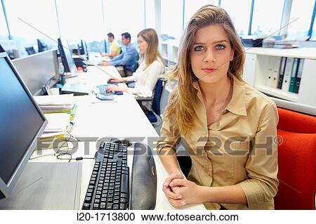 Office worker View Large Photo Image Stock Image - Office worker. Fotosearch