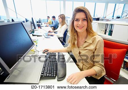 Office worker View Large Photo Image Stock Image - Office worker. Fotosearch