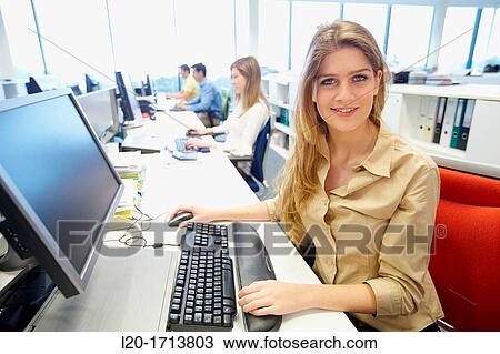 Office worker View Large Photo Image Stock Image - Office worker. Fotosearch