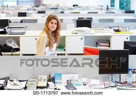 Office worker View Large Photo Image Stock Photo - Office worker. Fotosearch