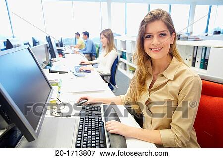 Office worker View Large Photo Image Stock Photo - Office worker. Fotosearch