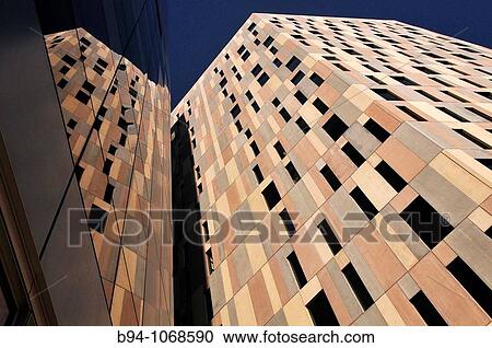 Stock Image - Offices building in Avinguda Diagonal 197, Barcelona. Catalonia, Spain. Fotosearch