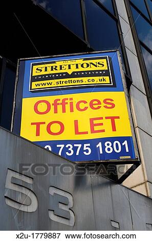 ? Offices to Let? board outside a modern office building, London, UK View Large Photo Image Stock Photo - ? Offices to Let? board outside a modern office building, London, UK. Fotosearch