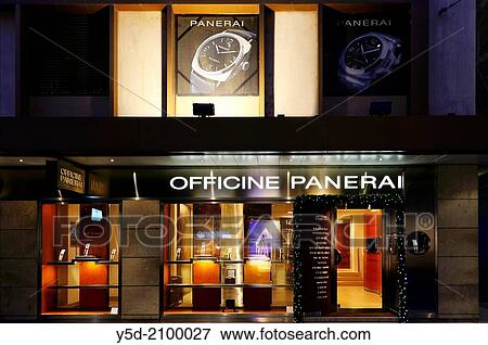Officine Panerai - Italian watchmaker's boutique in Geneva, Switzerland. View Large Photo Image Stock Photo - Officine Panerai - Italian watchmaker's boutique in Geneva, Switzerland.. Fotosearch