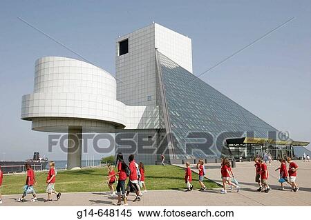 Ohio, Cleveland, Rock and Roll Hall of Fame, students, class field trip, View Large Photo Image Stock Photography - Ohio, Cleveland, Rock and Roll Hall of Fame, students, class field trip,. Fotosearch