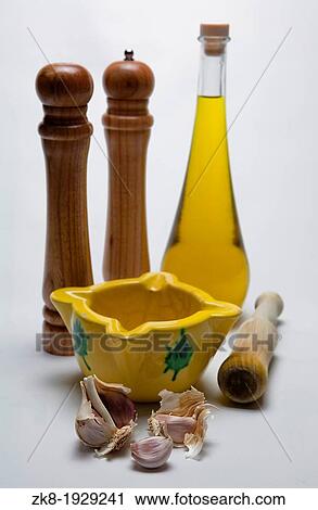 Oil extra virgin olive and garlic View Large Photo Image Stock Image - Oil extra virgin olive and garlic. Fotosearch