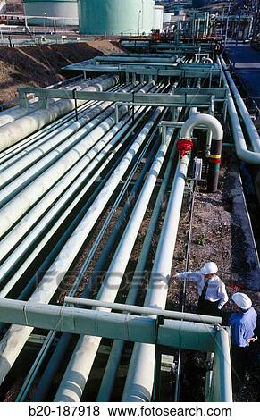 Stock Photo - Oil refinery. Biscay. Spain. Fotosearch