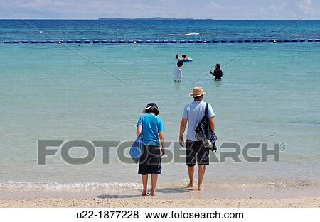 Okinawa, Japan, Azama Sunsun Beach View Large Photo Image Stock Photo - Okinawa, Japan, Azama Sunsun Beach. Fotosearch