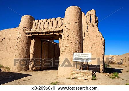 Ola Uilik Turkmens Fortress of Ulli Khavli, near Khiva, Uzbekistan. View Large Photo Image Stock Image - Ola Uilik Turkmens Fortress of Ulli Khavli, near Khiva, Uzbekistan.. Fotosearch