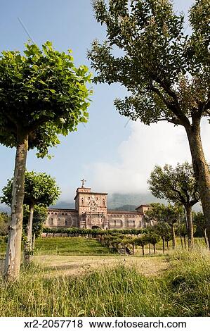 Olatz's church, Azpeitia, Basque Country. View Large Photo Image Stock Photo - Olatz's church, Azpeitia, Basque Country.. Fotosearch