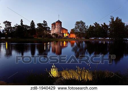Stock Photo - olavinlinna castle in savonlinna. finland. Fotosearch