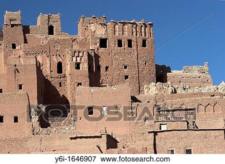 Old Ait Benhaddou kasbah Morocco View Large Photo Image Stock Photo - Old Ait Benhaddou kasbah Morocco. Fotosearch