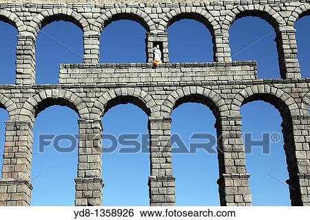 Old Aqueduct of Segovia, Spain View Large Photo Image Stock Photograph - Old Aqueduct of Segovia, Spain. Fotosearch
