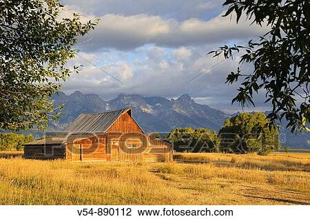 Old Barn and Teton Mountain Range, Jackson Hole, Wyoming, USA View Large Photo Image Stock Image - Old Barn and Teton Mountain Range, Jackson Hole, Wyoming, USA. Fotosearch