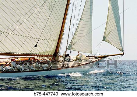 Old boats race. Summer 2005. Menorca. Balearic Islands. Spain. View Large Photo Image Stock Photo - Old boats race. Summer 2005. Menorca. Balearic Islands. Spain.. Fotosearch