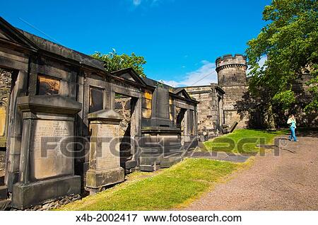 Old Calton Burial Ground in Calton Hill central Edinburgh Scotland Britain UK Europe. View Large Photo Image Stock Photo - Old Calton Burial Ground in Calton Hill central Edinburgh Scotland Britain UK Europe.. Fotosearch