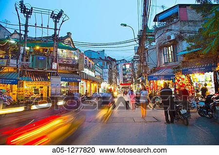 Old City. Hanoi. Vietnam. View Large Photo Image Stock Image - Old City. Hanoi. Vietnam.. Fotosearch