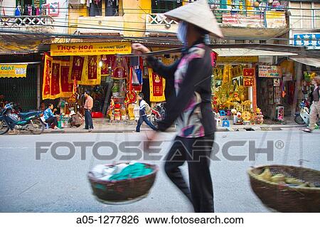 Stock Photograph - Old City. Hanoi. Vietnam.. Fotosearch