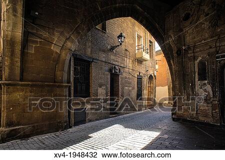 Old city streets of Tudela, Navarre, Spain. View Large Photo Image Stock Image - Old city streets of Tudela, Navarre, Spain.. Fotosearch