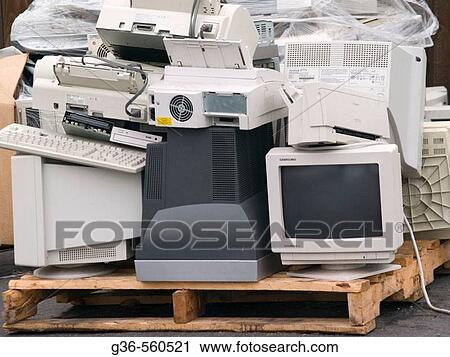 Old computers wait to be recycled/dipsoed of in Fort Bragg, California, USA. View Large Photo Image Stock Image - Old computers wait to be recycled/dipsoed of in Fort Bragg, California, USA.. Fotosearch