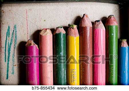 Old crayons View Large Photo Image Picture - Old crayons. Fotosearch