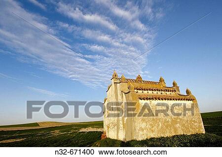 Old dovecote in Villafafila Lagoon. Zamora province, Castilla-Le? n, Spain. View Large Photo Image Stock Image - Old dovecote in Villafafila Lagoon. Zamora province, Castilla-Le? n, Spain.. Fotosearch