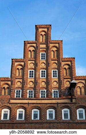 Old Gable in Lueneburg; Lower Saxony, Germany. View Large Photo Image Stock Image - Old Gable in Lueneburg; Lower Saxony, Germany.. Fotosearch