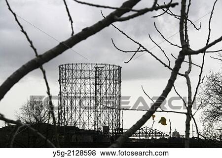 old gas tower in rome italy View Large Photo Image Stock Photo - old gas tower in rome italy. Fotosearch