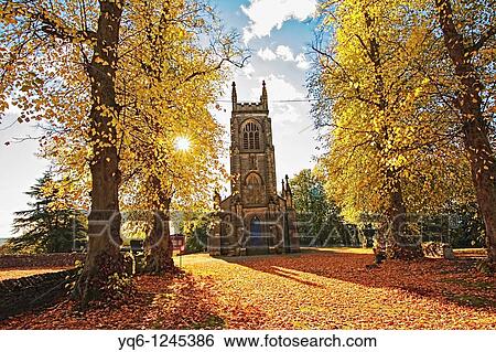 Old, gothic church in Autumn, Stirlinghsire, Scotland, UK View Large Photo Image Stock Photograph - Old, gothic church in Autumn, Stirlinghsire, Scotland, UK. Fotosearch