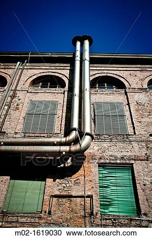 Stock Image - Old industrial complex in Italy. Fotosearch