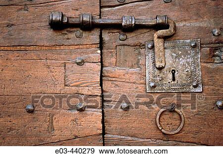 Old lock on a wooden door, Gubbio. Umbria, Italy View Large Photo Image Stock Photo - Old lock on a wooden door, Gubbio. Umbria, Italy. Fotosearch