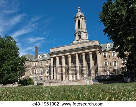 Stock Image - OLD MAIN BUILDING PENN STATE UNIVERSITY CAMPUS STATE COLLEGE PENNSYLVANIA USA.. Fotosearch
