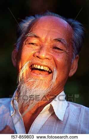 Old Man, Vietnam View Large Photo Image Stock Image - Old Man, Vietnam. Fotosearch