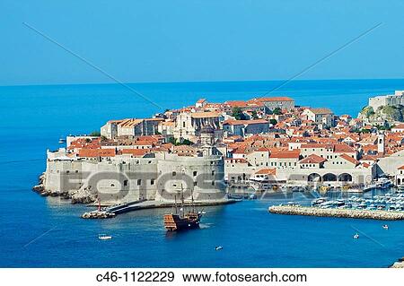 Old medieval city. Dubrovnik. Dalmatian coast. Croatia. View Large Photo Image Stock Photo - Old medieval city. Dubrovnik. Dalmatian coast. Croatia.. Fotosearch