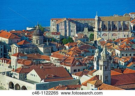 Old medieval city. Dubrovnik. Dalmatian coast. Croatia. View Large Photo Image Stock Photography - Old medieval city. Dubrovnik. Dalmatian coast. Croatia.. Fotosearch