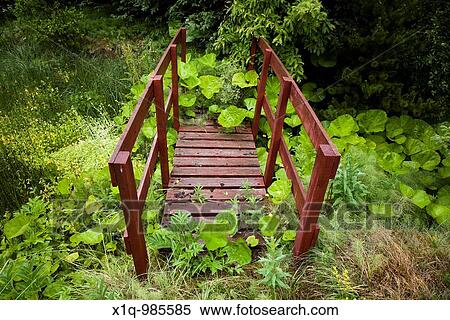 Old overgrown footbridge Iceland View Large Photo Image Stock Photography - Old overgrown footbridge Iceland. Fotosearch
