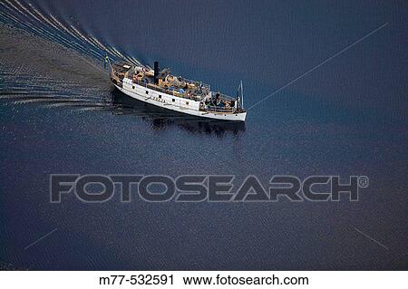Old passanger ferry, Freja, aerial view. Fryken Sunne. V? rmland. Sweden View Large Photo Image Stock Image - Old passanger ferry, Freja, aerial view. Fryken Sunne. V? rmland. Sweden. Fotosearch