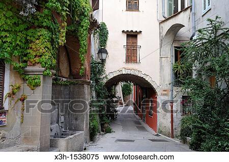 Stock Photography - old perched village of Roquebrune-Cap-Martin Alpes-Maritimes department, Provence-Alpes-Cote d? Azur region, southeast of France, Europe. Fotosearch