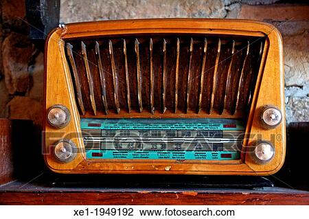 Stock Image - old radio, Florejacs, Catalonia, Spain.. Fotosearch