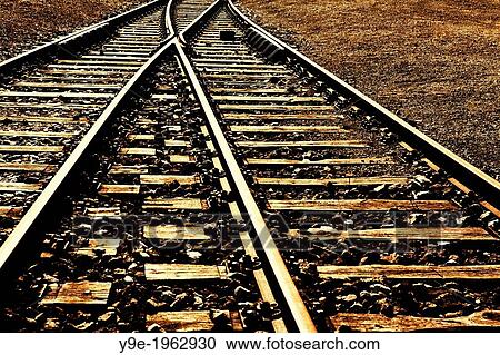 Old Railway tracks. View Large Photo Image Stock Image - Old Railway tracks.. Fotosearch