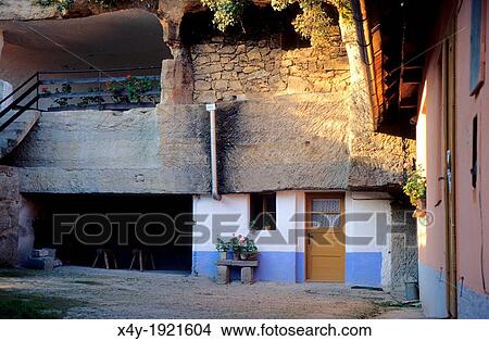 Old rural cave house in Brhlovce, Hont region, Slovakia View Large Photo Image Picture - Old rural cave house in Brhlovce, Hont region, Slovakia. Fotosearch