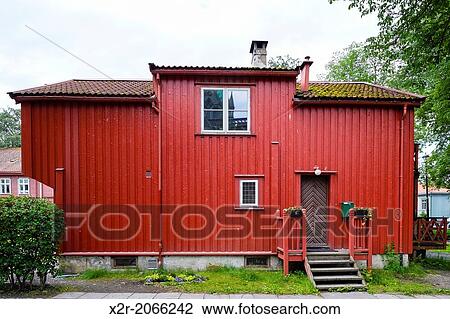 Old timber building close to the cathedral in Trondheim, Norway. View Large Photo Image Stock Image - Old timber building close to the cathedral in Trondheim, Norway.. Fotosearch