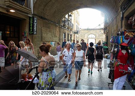 Old Town. Donostia. San Sebastian. Gipuzkoa. Basque Country. Spain. View Large Photo Image Picture - Old Town. Donostia. San Sebastian. Gipuzkoa. Basque Country. Spain.. Fotosearch