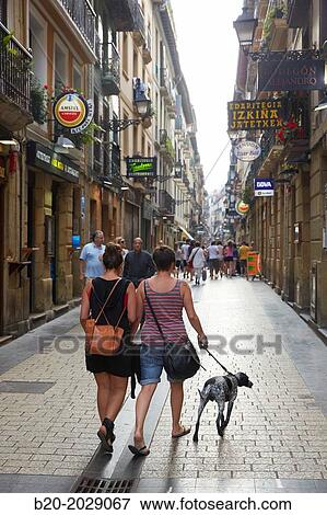 Old Town. Donostia. San Sebastian. Gipuzkoa. Basque Country. Spain. View Large Photo Image Stock Photo - Old Town. Donostia. San Sebastian. Gipuzkoa. Basque Country. Spain.. Fotosearch
