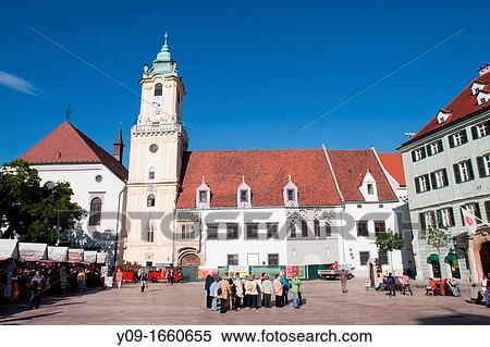 Old Town Hall, Main Square, Bratislava, Slovakia View Large Photo Image Stock Photography - Old Town Hall, Main Square, Bratislava, Slovakia. Fotosearch