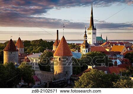 old town. tallin. View Large Photo Image Stock Image - old town. tallin.. Fotosearch