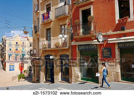 Old town Tarragona, Catalonia, Spain View Large Photo Image Stock Image - Old town Tarragona, Catalonia, Spain. Fotosearch