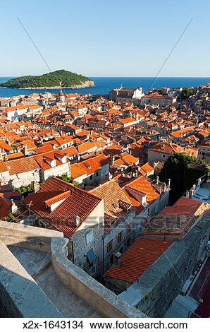 Old town view, Dubrovnik, Dubrovnik-Neretva county, Croatia, Europe View Large Photo Image Picture - Old town view, Dubrovnik, Dubrovnik-Neretva county, Croatia, Europe. Fotosearch