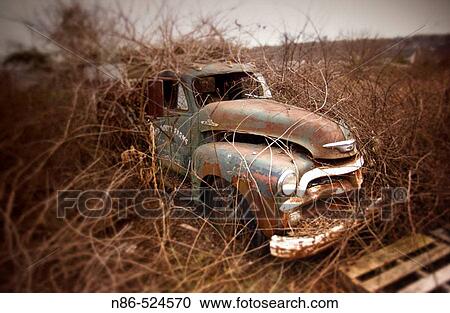 Old truck in field View Large Photo Image Stock Image - Old truck in field. Fotosearch
