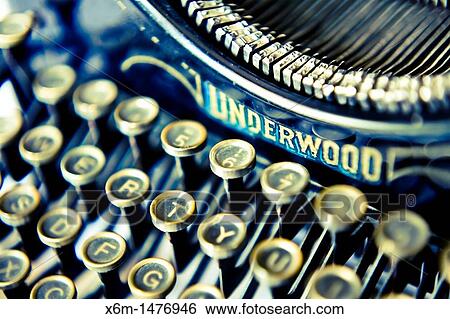 Stock Photograph - old typewriter detail. Fotosearch